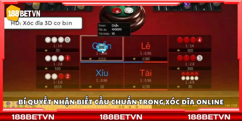 Bí quyết nhận biết cầu chuẩn trong xóc đĩa online