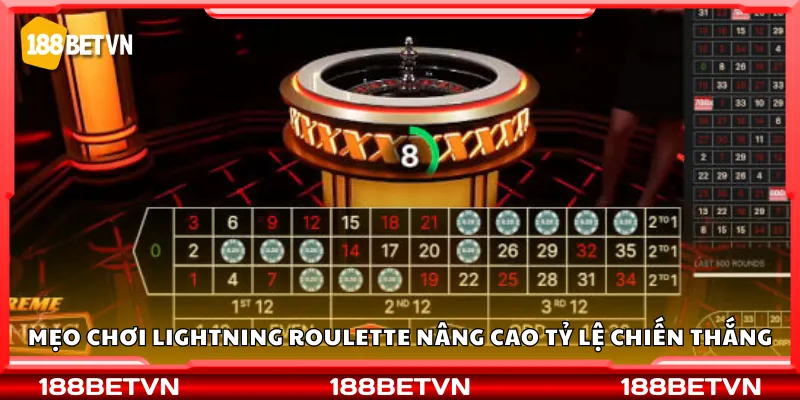 Bí kíp chơi Lightning Roulette nâng cao tỷ lệ chiến thắng
