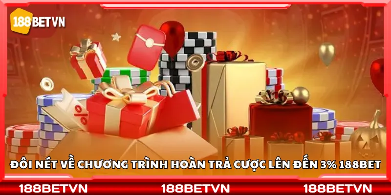 Đôi nét về chương trình hoàn trả cược lên đến 3% 188Bet