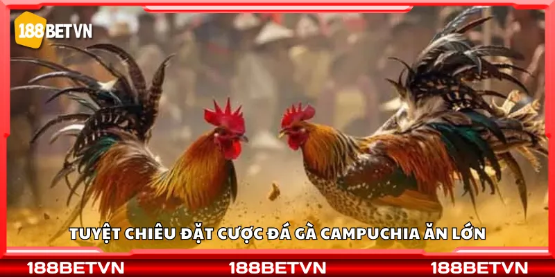Tuyệt chiêu đặt cược đá gà Campuchia ăn lớn